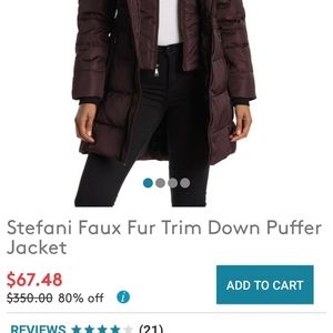 Tahari puffer jacket